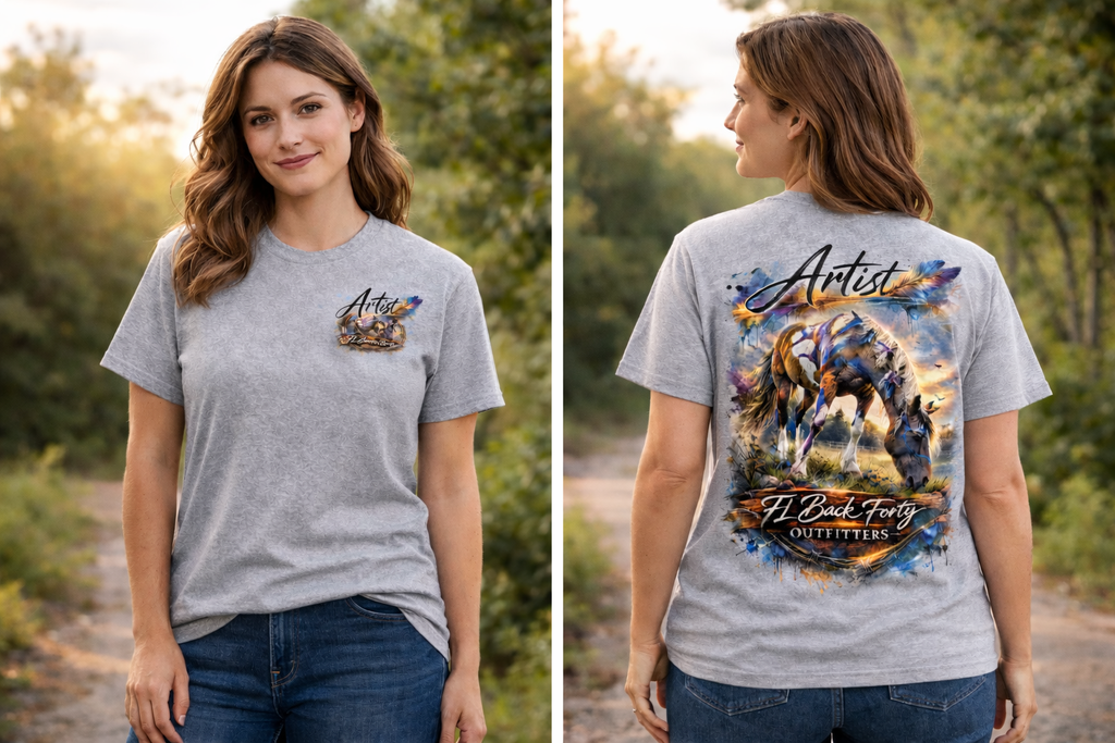 Artist Watercolor Horse Tee – FL Back Forty Outfitters