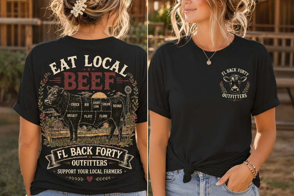 Eat Local Beef - Black
