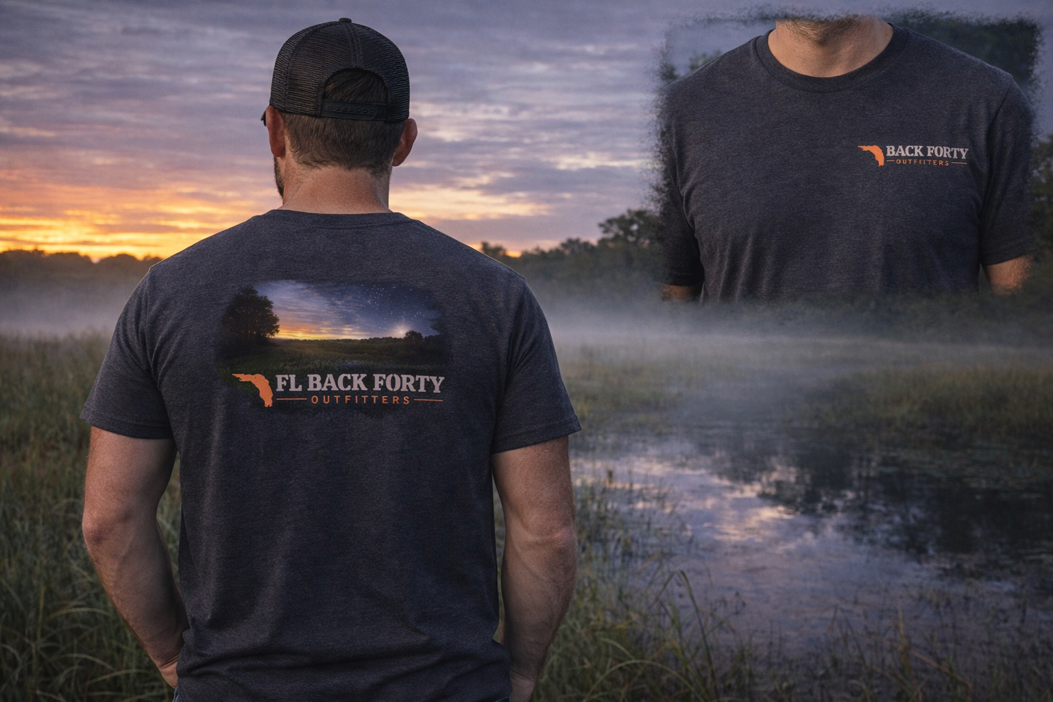 Florida Evening Swamp Tee – FL Back Forty Outfitters
