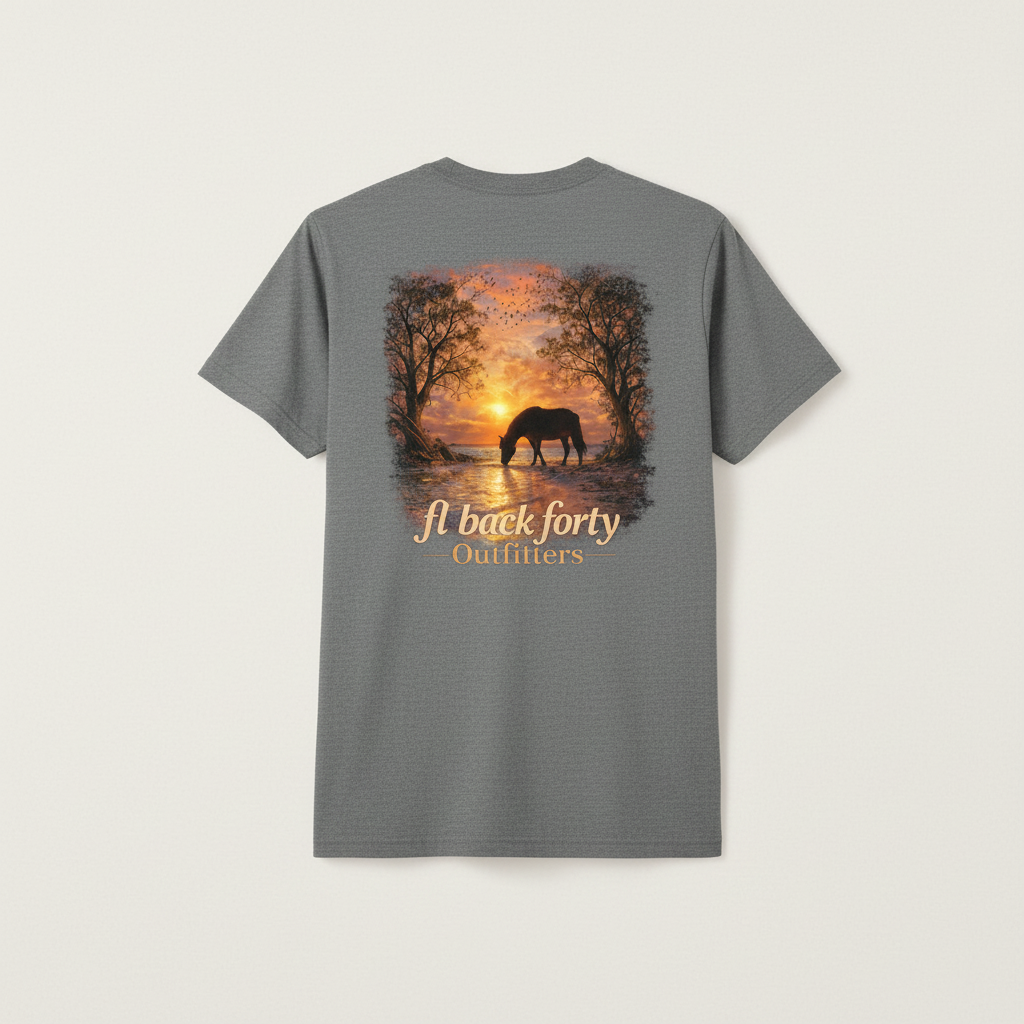 Sunset Horse Tee – FL Back Forty Outfitters