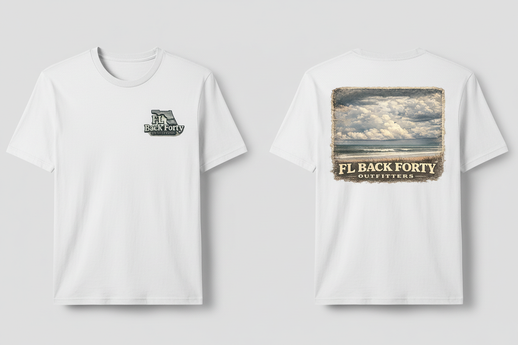 Florida Beach Vintage T-Shirt with ocean scene