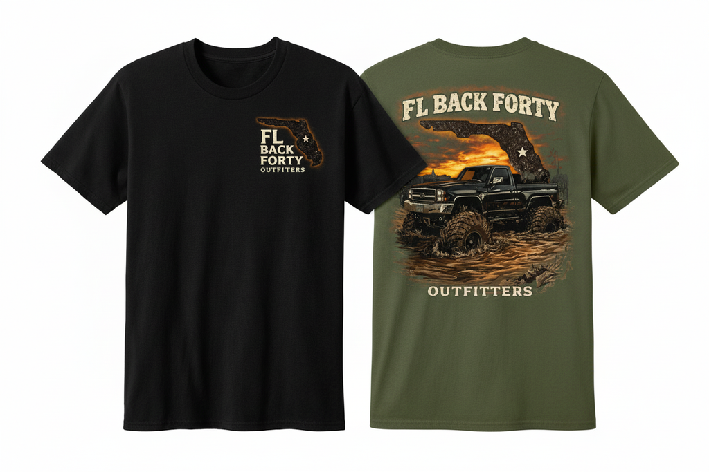 Florida Mud Truck T-Shirt in Military Green