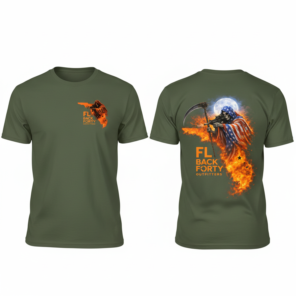 Military Green T-Shirt Mockup