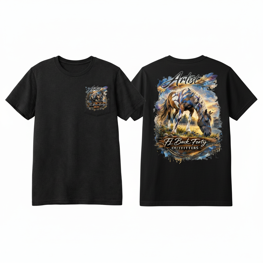 Artist Watercolor Horse Tee – FL Back Forty Outfitters