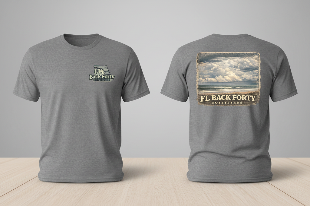 Florida Beach Vintage T-Shirt in Grey