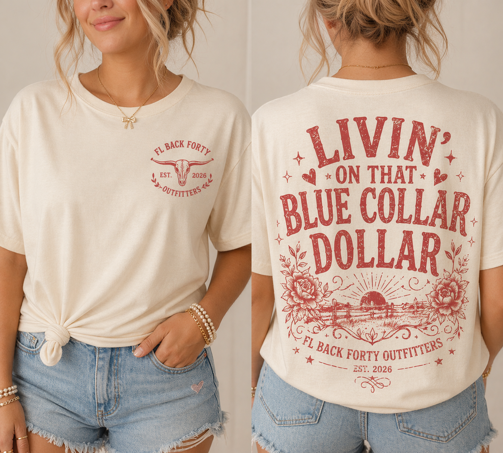 Livin’ On That Blue Collar Dollar Tee