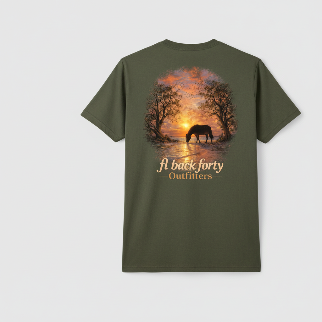Sunset Horse Tee – FL Back Forty Outfitters