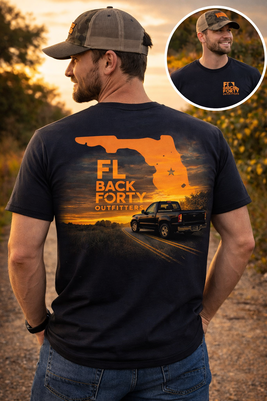 Florida Orange Grove Tee – FL Back Forty Outfitters