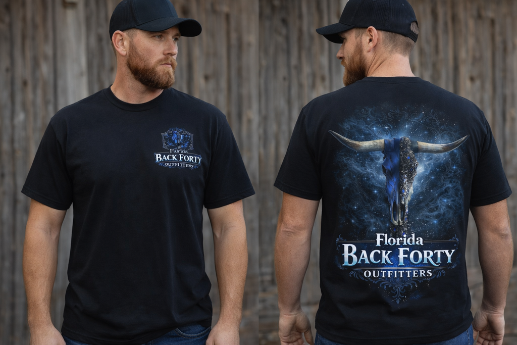 Longhorn Skull Ranch Tee – Florida Back Forty Outfitters