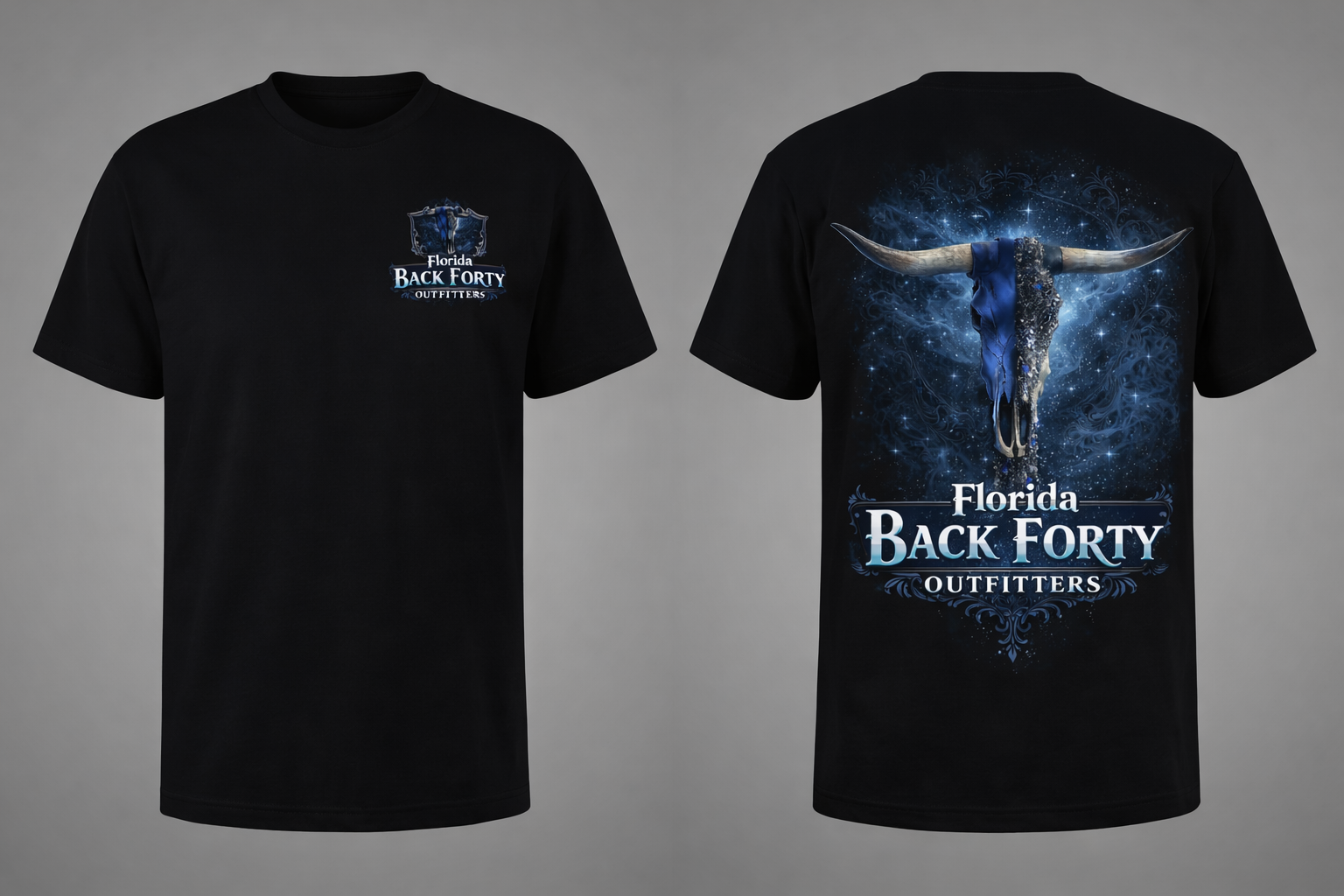 Longhorn Skull Ranch Tee – Florida Back Forty Outfitters