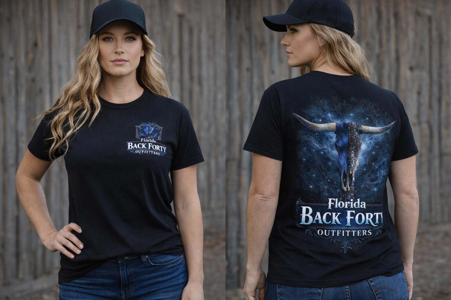 Longhorn Skull Ranch Tee – Florida Back Forty Outfitters