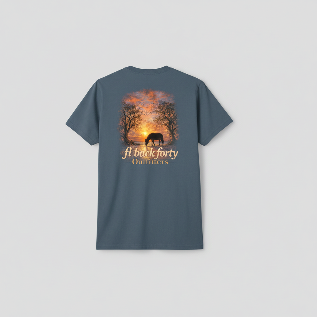 Sunset Horse Tee – FL Back Forty Outfitters