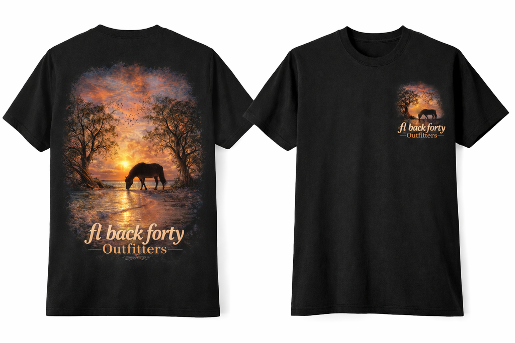 Sunset Horse Tee – FL Back Forty Outfitters