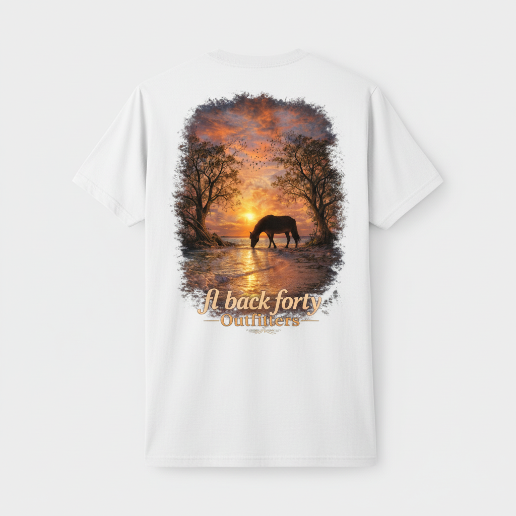 Sunset Horse Tee – FL Back Forty Outfitters