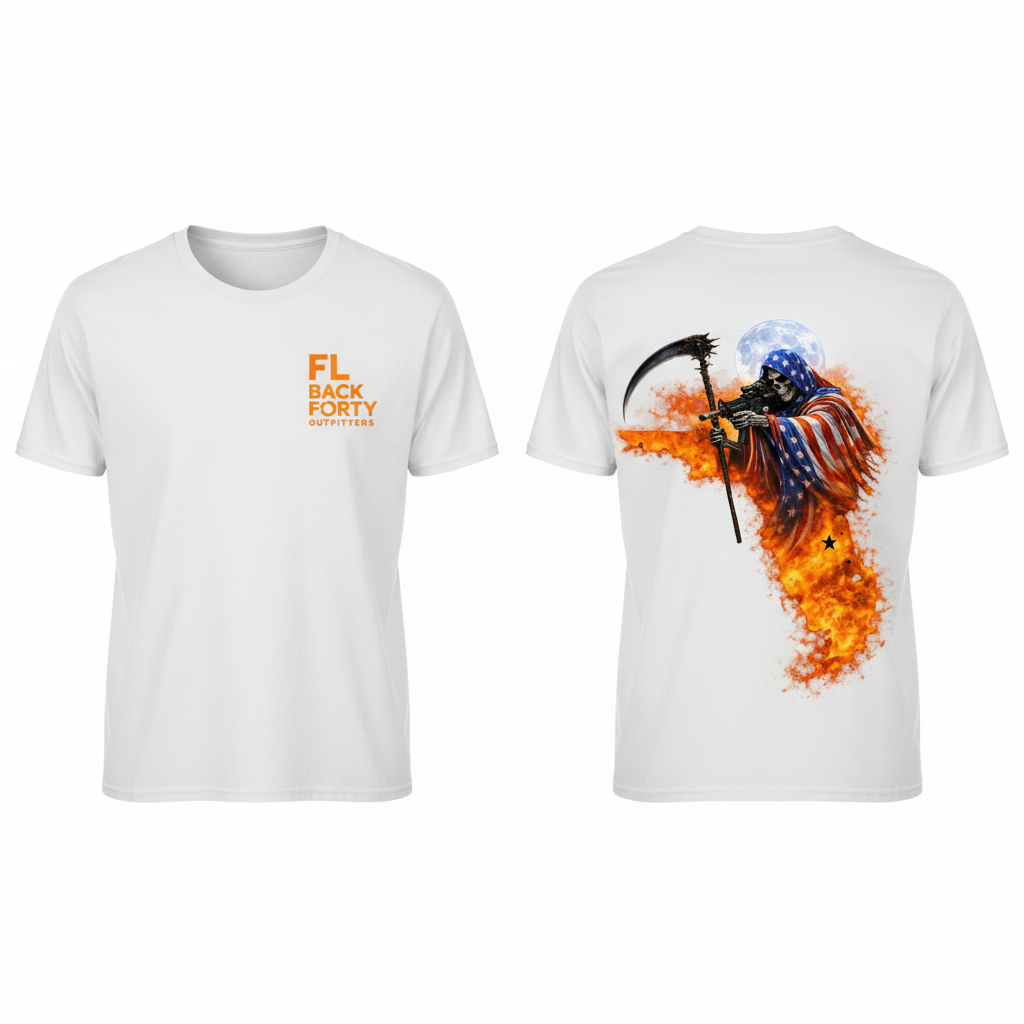 Reaper In The Pines – FL Back Forty Outfitters Tee